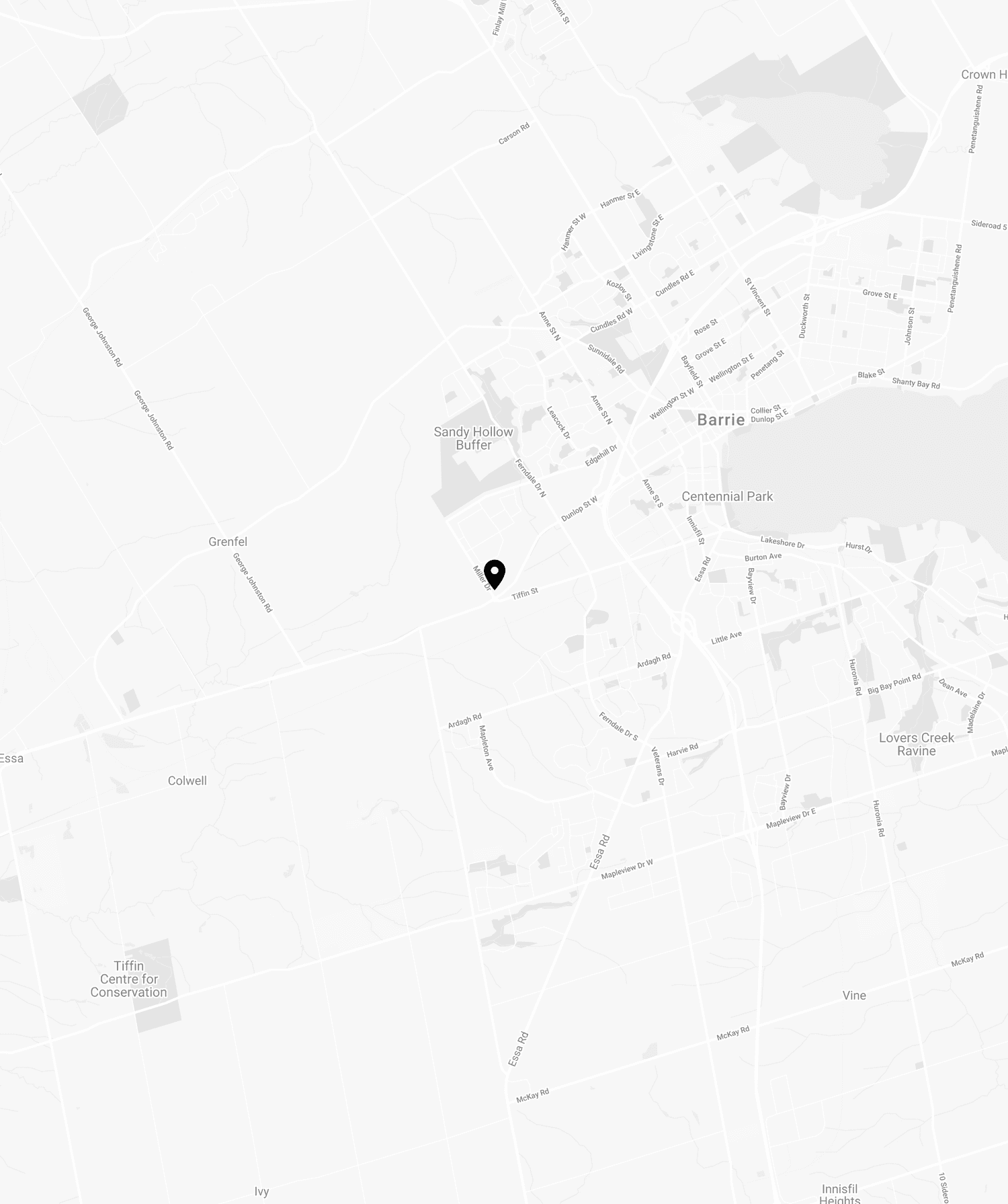 Map of 642 Dunlop St W Barrie, ON